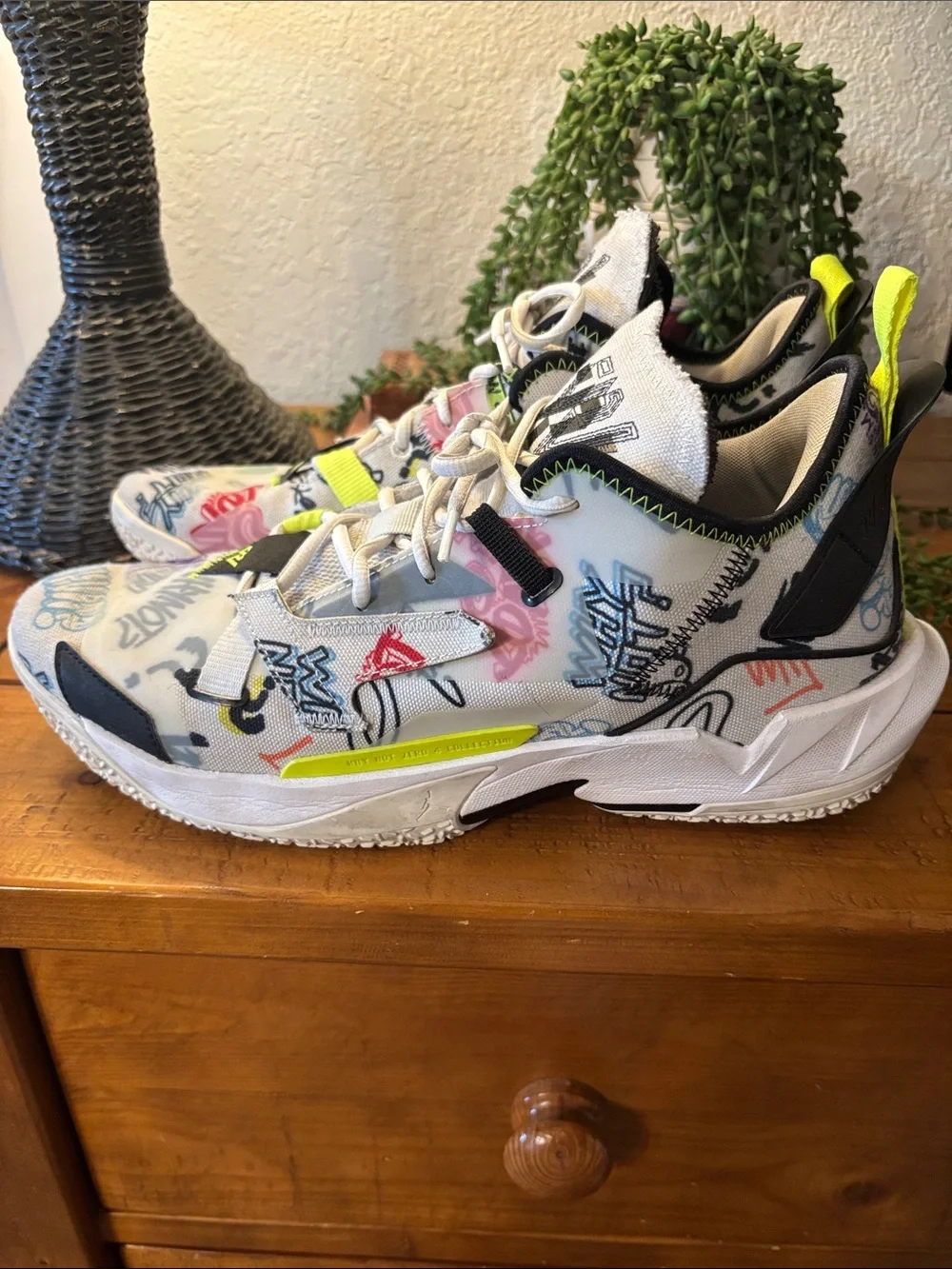 Nike Jordans Why Not Zer0.4 Multicolor Graffiti-Print Men’s Athletic Shoes